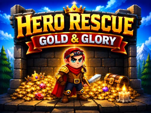 Play Hero Rescue: Gold Glory - Free Online Puzzle