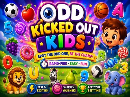 Play Odd Kicked Out   Quick - Free Online Puzzle