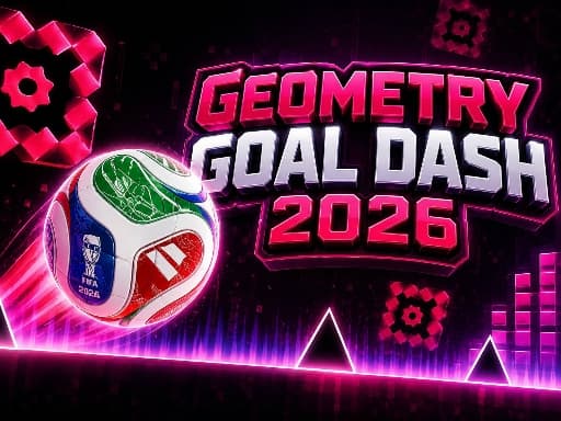 Play Geometry Goal Dash 2026 - Free Online Puzzle