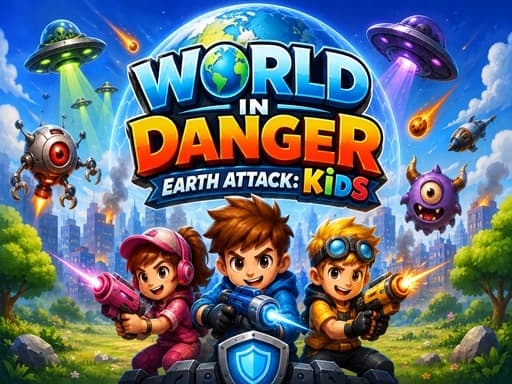 Play World in Danger Earth Attack Kids - Free Online Arcade