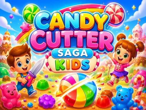 Play Candy Cutter Saga Kids - Free Online Puzzle