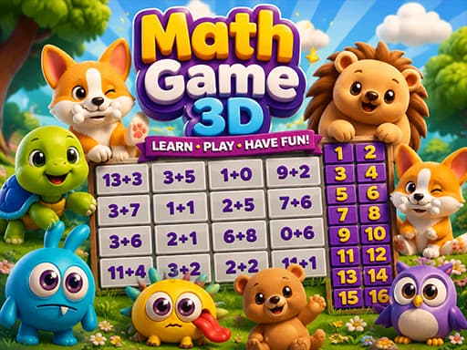 Play Math Game 3D - Free Online Puzzle