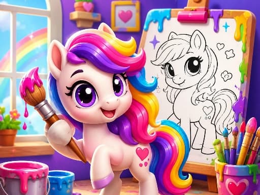 Play Pony Color Fun - Free Online Arcade