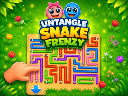 Play Untangle Snake Frenzy - Free Online Puzzle