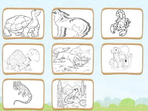 Play Desert Animals Coloring Book - Free Online Arcade