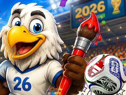 Play World Cup 2026 Coloring - Free Online Puzzle