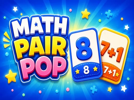 Play Math Pair Pop - Free Online Puzzle