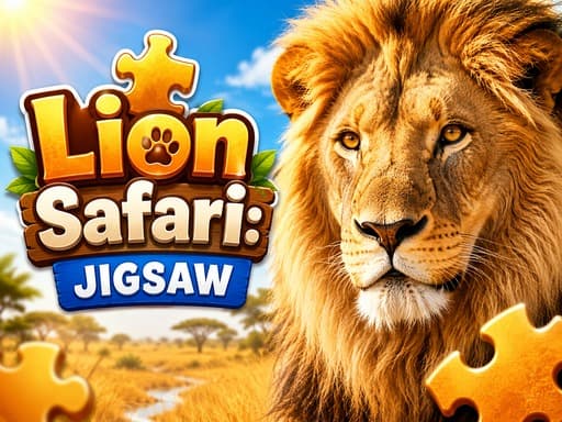Play Lion Safari: Jigsaw Puzzles - Free Online Puzzle