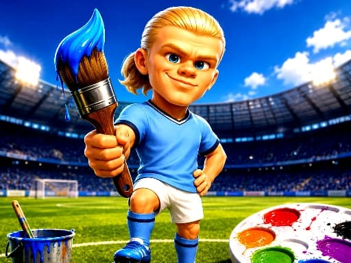 Play Haaland Coloring Book - Free Online Arcade